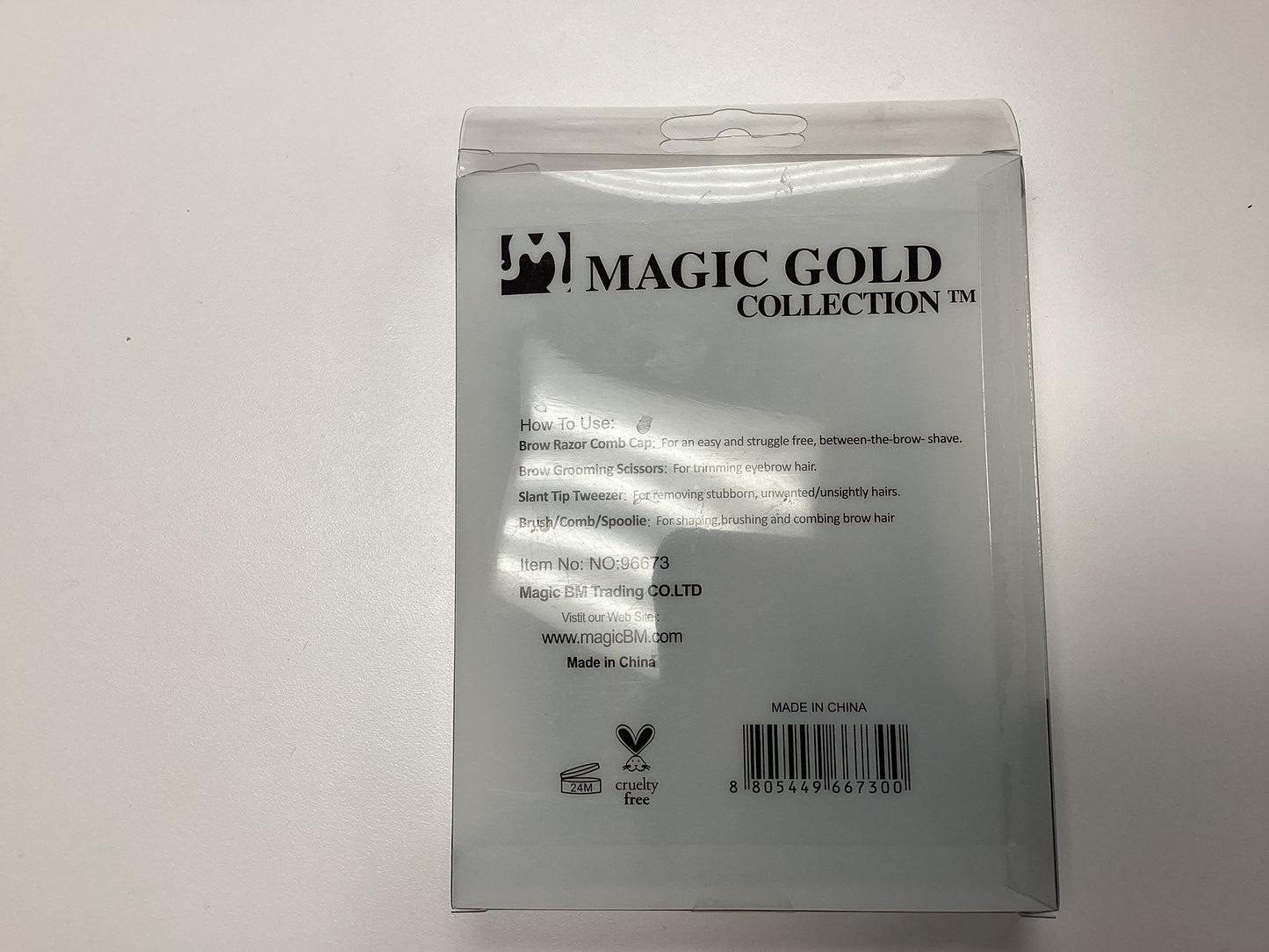 Magic Gold Brow Kit Luxury 4pcs Tool Set (NO:96673)