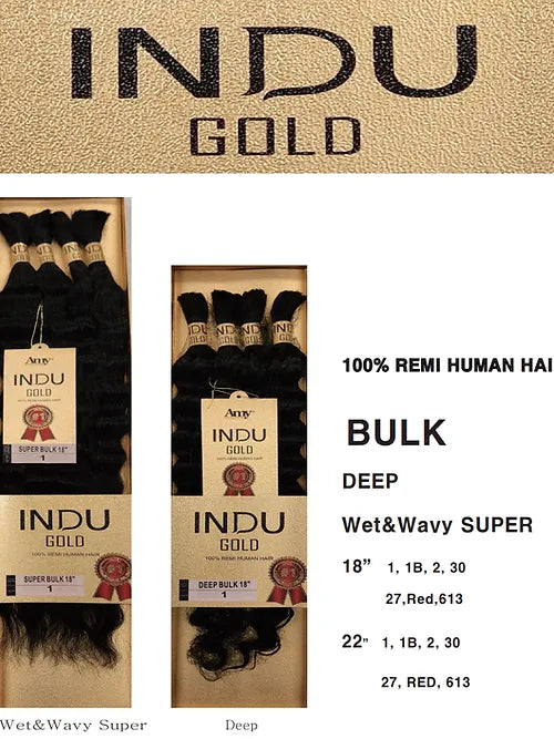 Amy Indu Gold Deep 18"-100% Remi Human Hair
