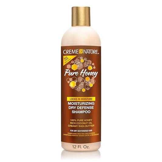 Creme of Nature Pure Honey Moisturizing Dry Defense Shampoo 12oz