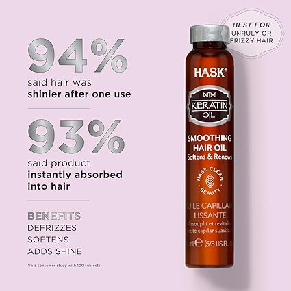 HASK Keratin Protein Smoothing Hair Oil 18ml