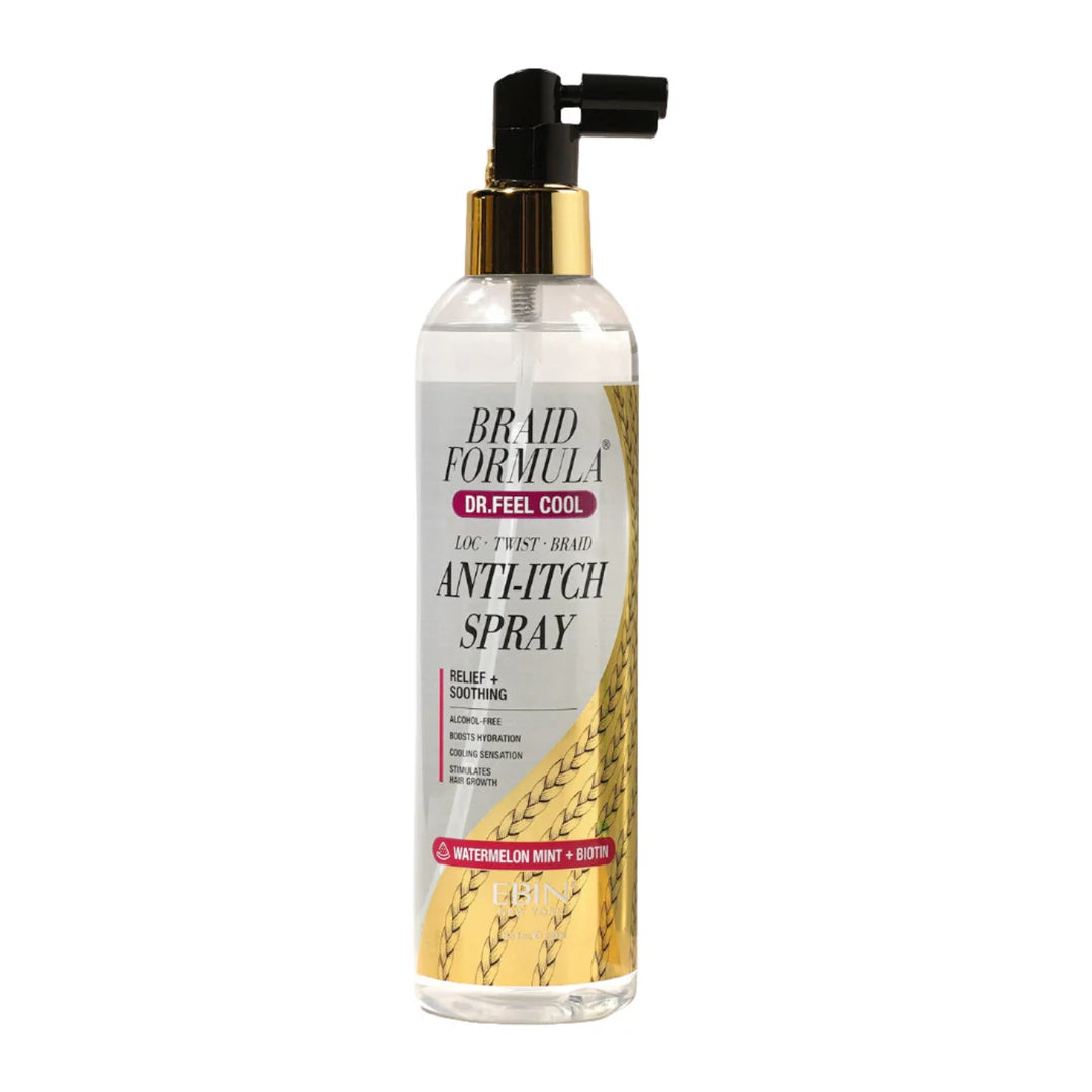 EBIN BRAID FORMULA Dr. Feel Cool Anti-Itch Spray (8.5oz) - Watermelon Mint + Biotin