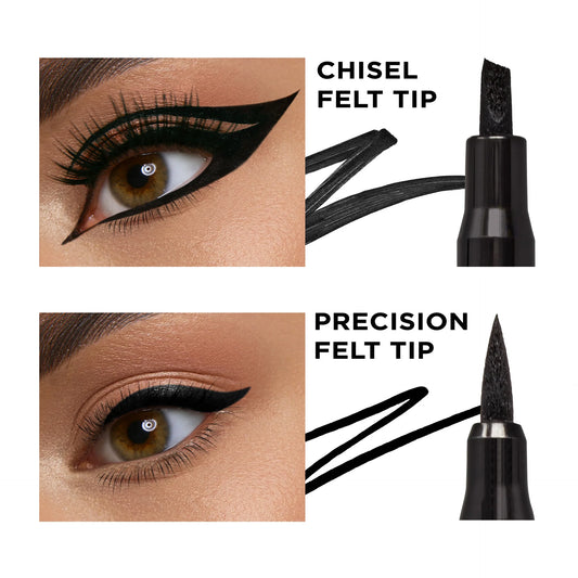 LA Girl Sunset Daze Line + Wing It Dual Ended Liquid Eyeliner Black