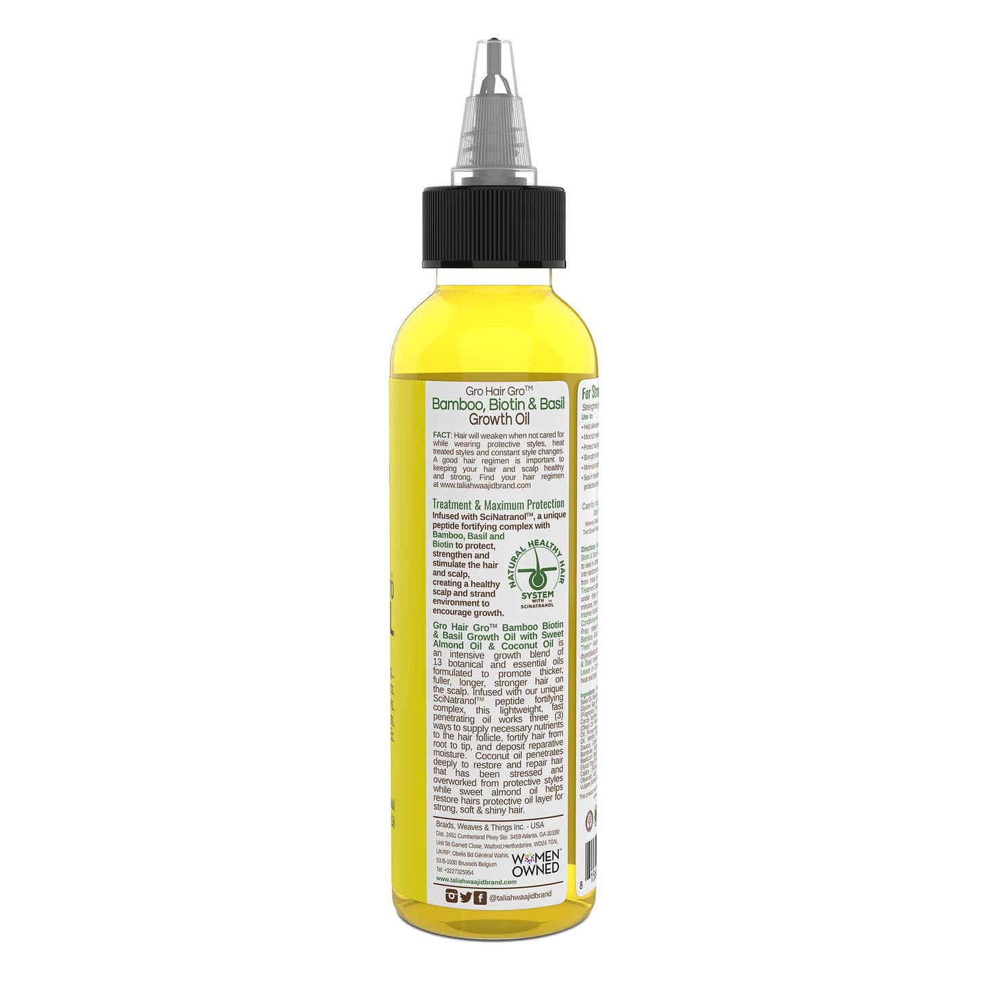 Taliah Waajid Hair Gro Bamboo and Coconut Milk Growth Oil, 4 Ounce