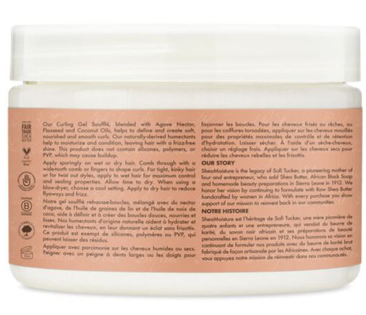 SHEA MOISTURE COCONUT & HIBISCUS CURLING GEL SOUFFLÉ 350g