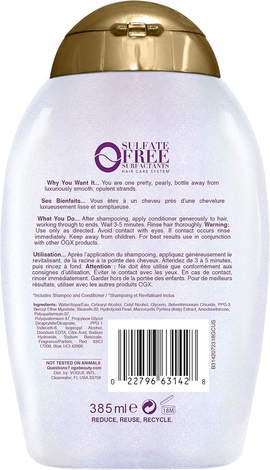 OGX smoothing liquid pearl conditioner 385ml 13 oz