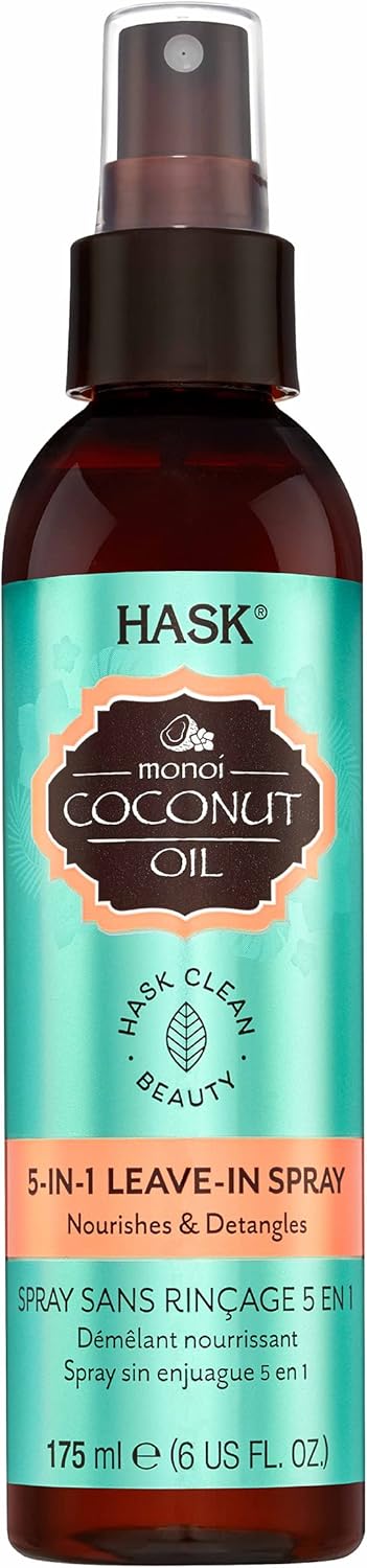 HASK monoi coconut oil 5 in 1 leave-in spray 175mL 6 oz