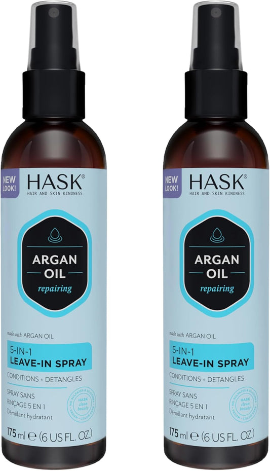 HASK Argan Oil Repairing 5 in 1 Leave-in Spray 175mL 6oz