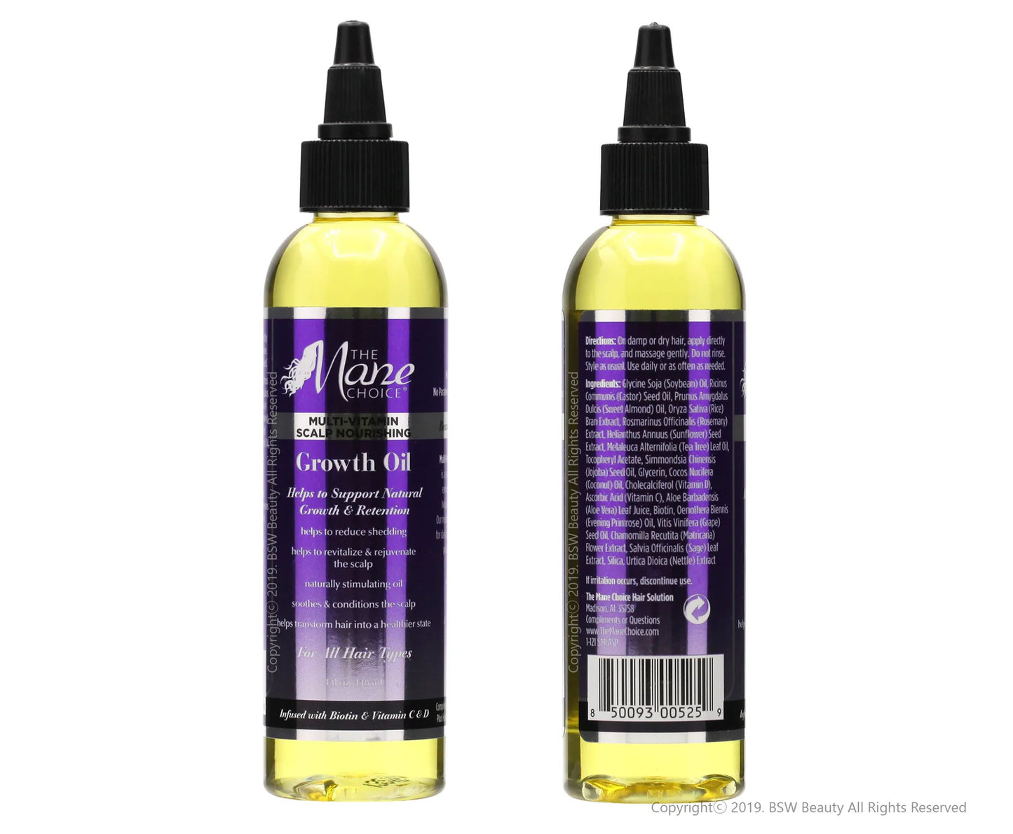 THE MANE CHOICE Multi-Vitamin Scalp Nourishing Growth Oil 118mL 4oz