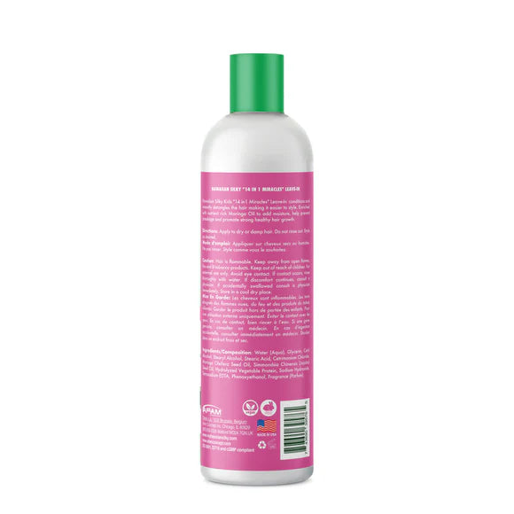 HAWAIIAN SILKY KIDS Moringa oil Detangling & Conditioning 14 in 1 Miracles Leave-in 8 oz