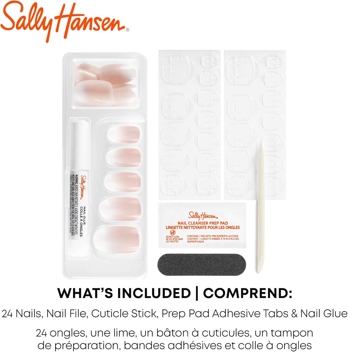 SALLY HANSEN Petfect Manicure 24 coffin Nails (CO351 what the shell)