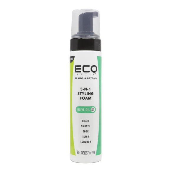 ECO Braids and Beyond 5 in 1 Styling Foam olive oil 8 oz