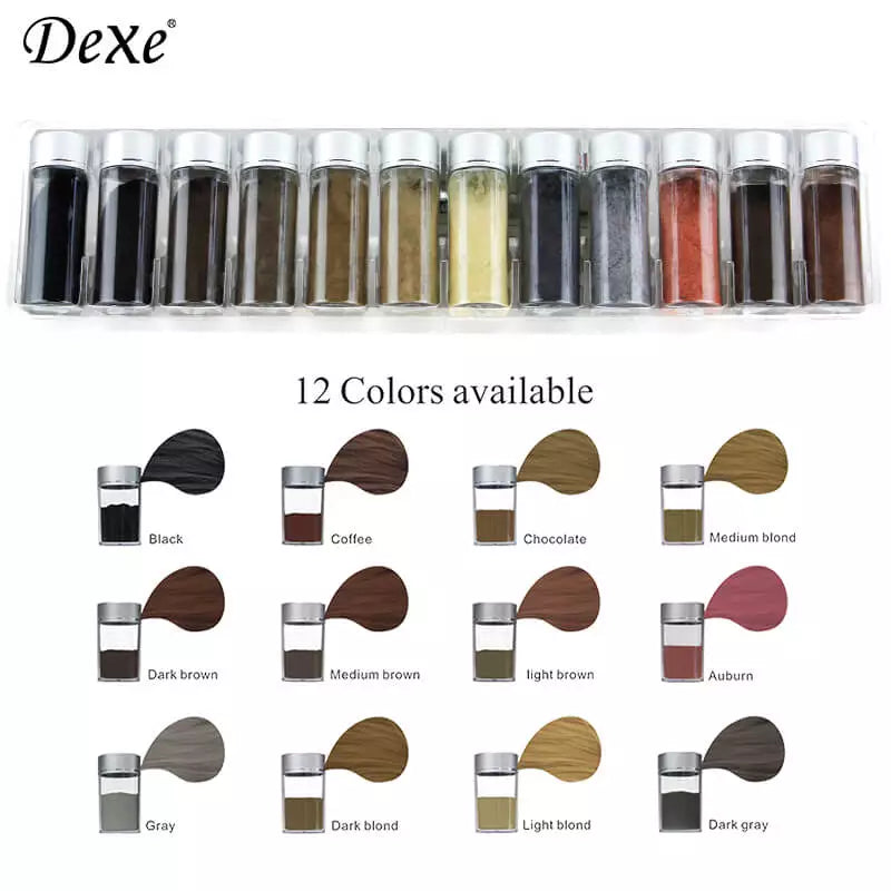 DEXE Hair Building Fiber & Hair locking spray (22g/100ml) black