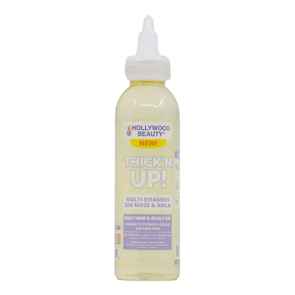 HOLLYWOOD BEAUTY Thick'n Up Sea Moss & Amla Hair & Scalp Oil (4oz)