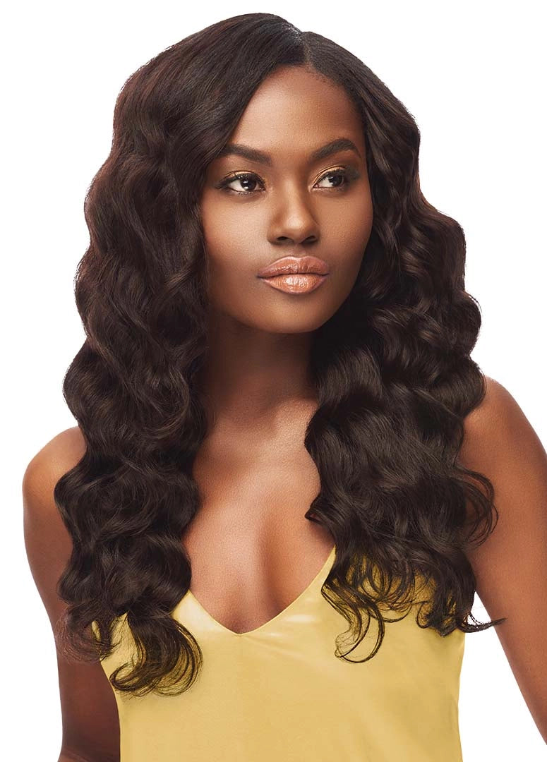 Outre My Tresses 100% Unprocessed Human Hair Gold Label Triple Bundle Pack NATURAL BODY 18" 20" 22"