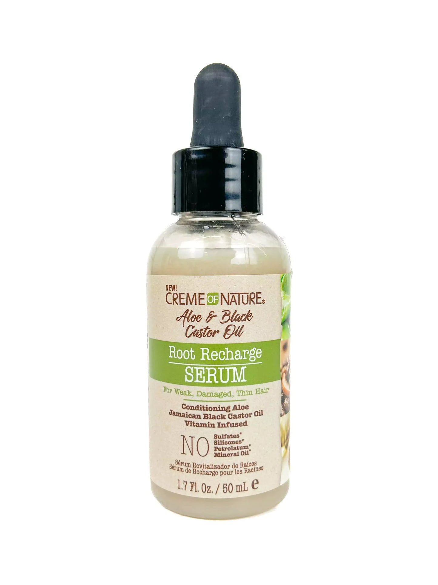 Creme Of Nature Aloe & Black Castor Oil Root Recharge Serum (1.7oz)