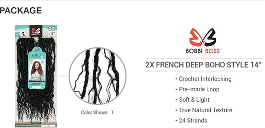 Bobbi Boss Nu Locs French Deep Boho Style 14" 2x Pack