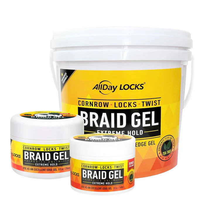 All Day Locks Braid Gel - Extreme Hold 10oz