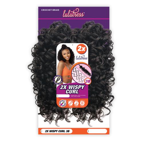 Sensationnel Lulutress Crochet Braiding hair - 2x wispy curl 3b pre-looped crochet braids hair synthetic locs twists braids