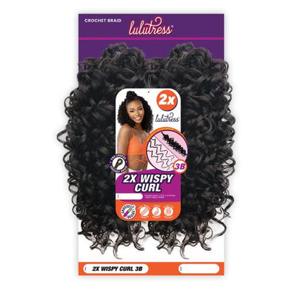 Sensationnel Lulutress Crochet Braiding hair - 2x wispy curl 3b pre-looped crochet braids hair synthetic locs twists braids
