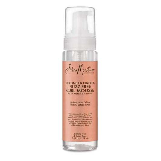 SHEA MOISTURE COCONUT & HIBISCUS FRIZZ FREE CURL MOUSSE   222ml