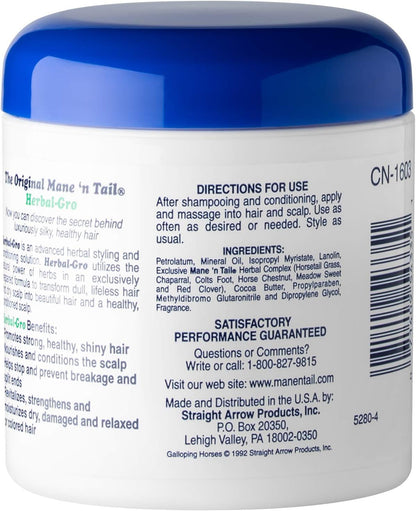 Mane’ N Tail Herbal-Gro styling pomade  156g  5.5 oz