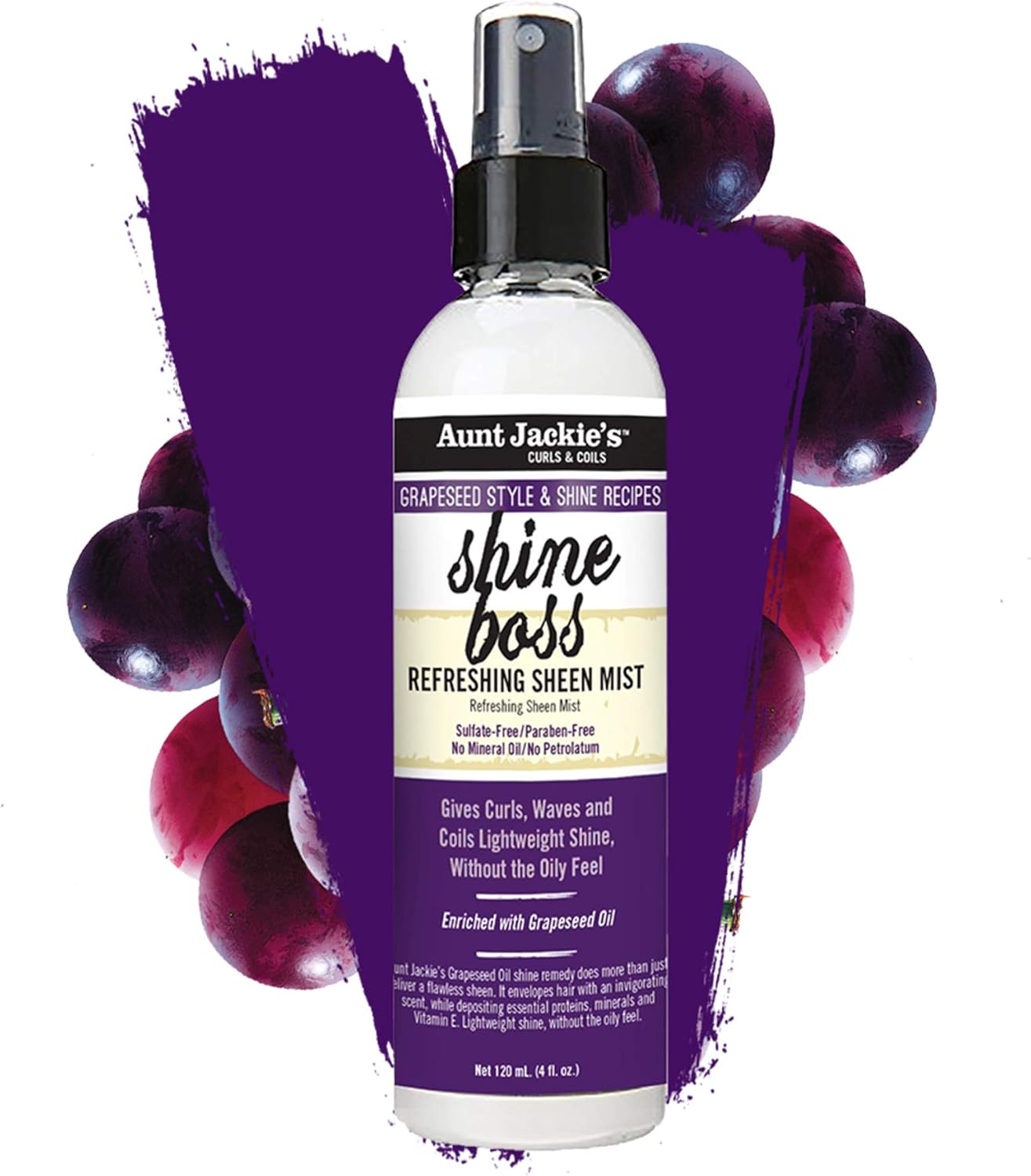 AUNT JACKIE’S  Shine boss Refreshing Sheen Mist  118mL  4 oz