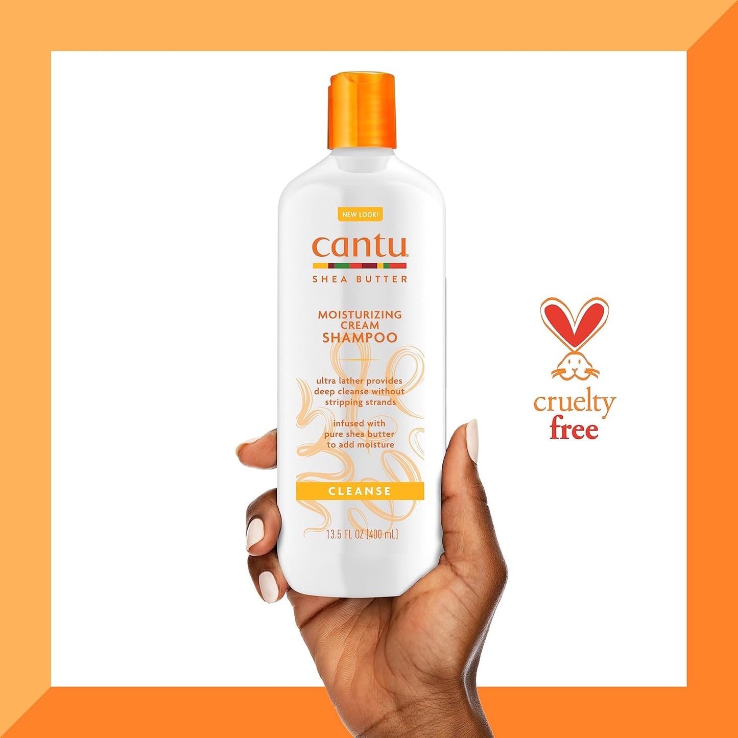 Cantu Moisturizing Cream Shampoo  400mL  13.5 oz