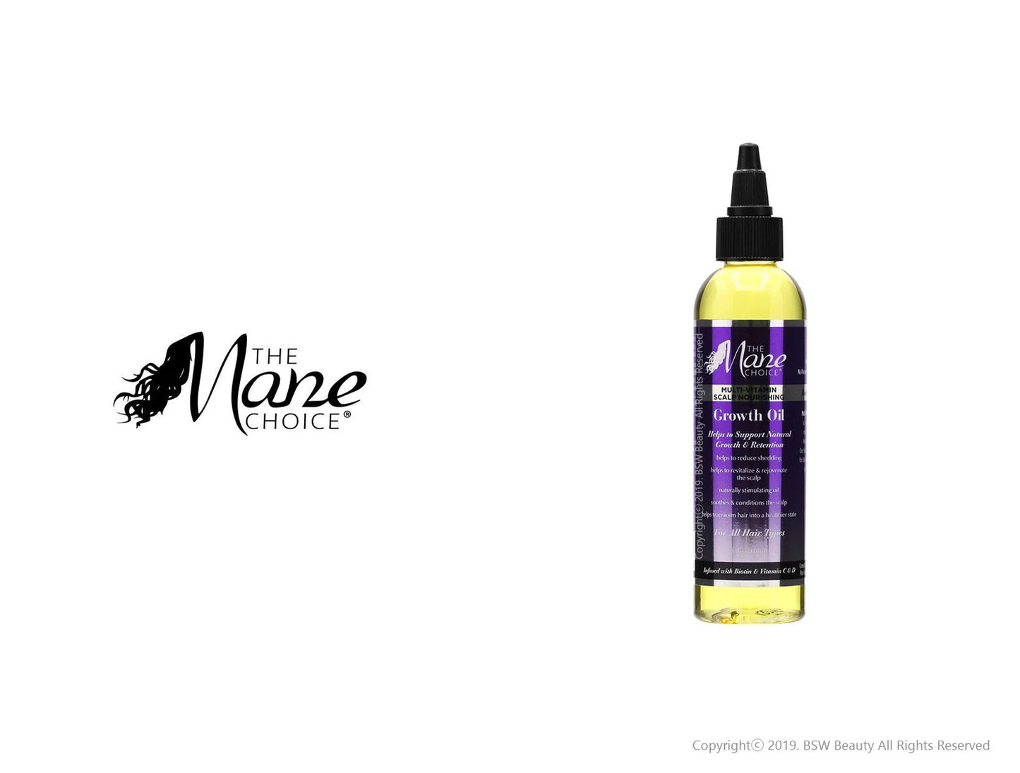 THE MANE CHOICE  Multi-Vitamin Scalp Nourishing Growth Oil 118mL 4oz