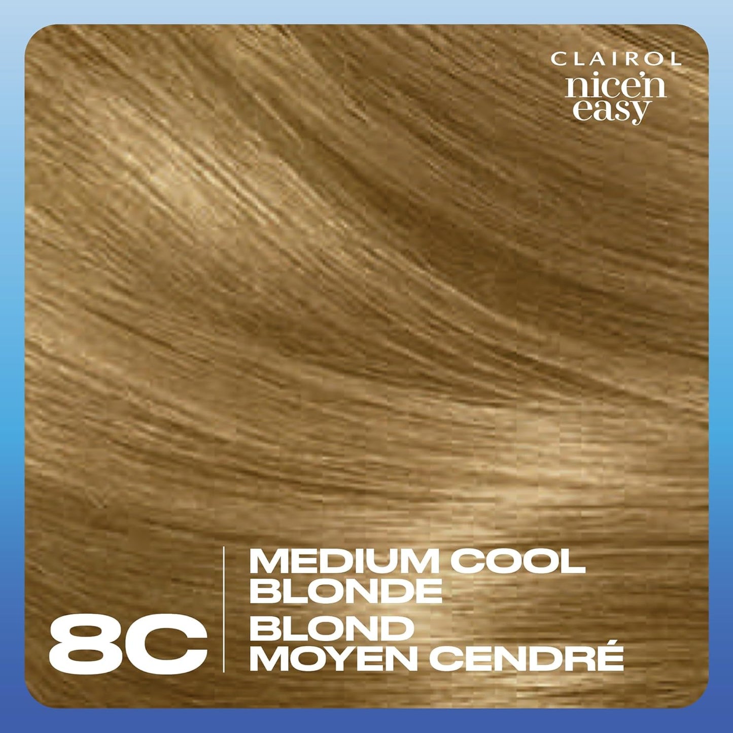 CLAIROL Nice ‘N Easy cream hair Color. Medium cool blonde  8C