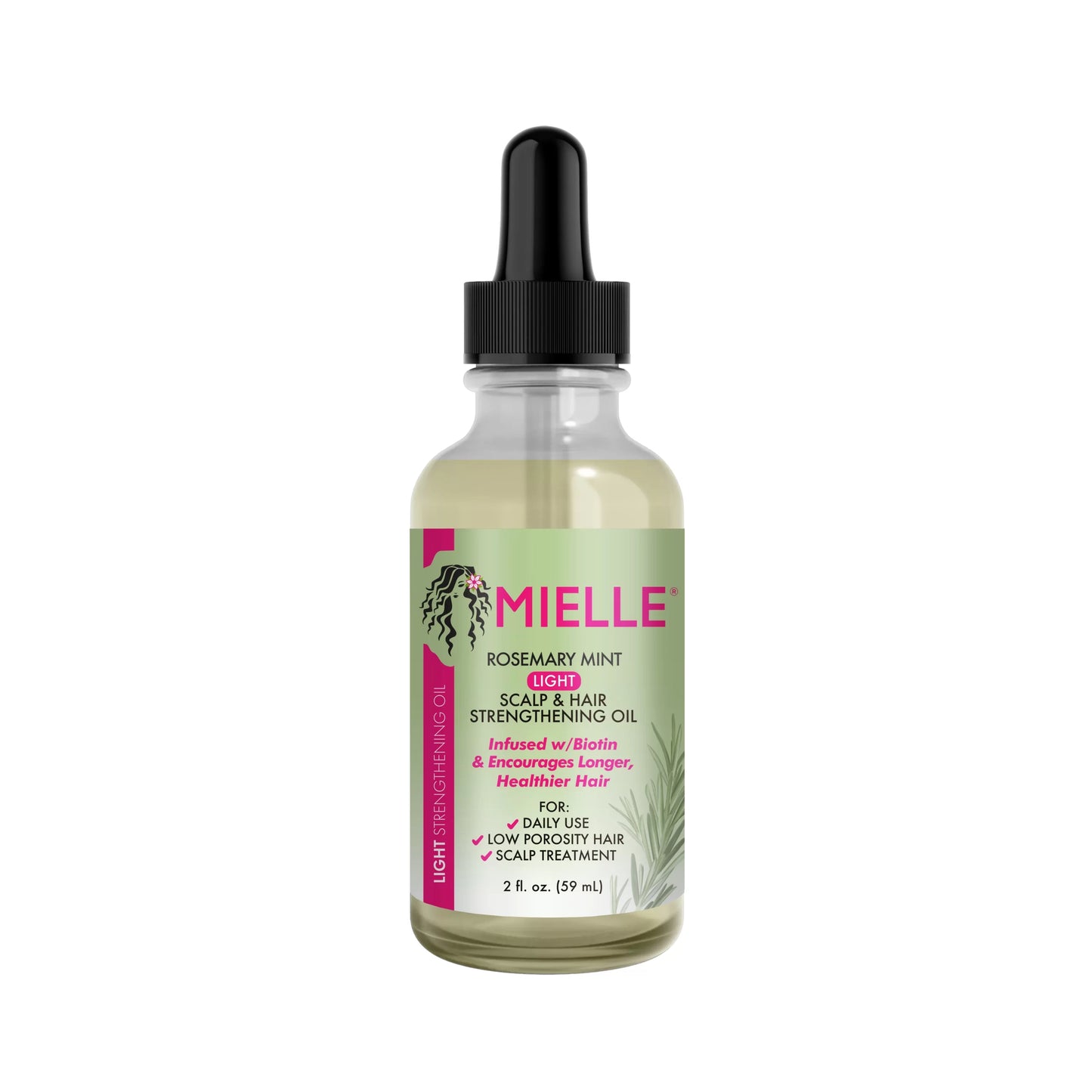 MIELLE Rosemary Mint Light Scalp&Hair Strengthening Oil  2 oz