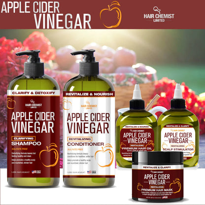 Hair Chemist Revitalize & Clarify Apple Cider Vinegar Revitalizing Premium Hair Mask 12 oz.