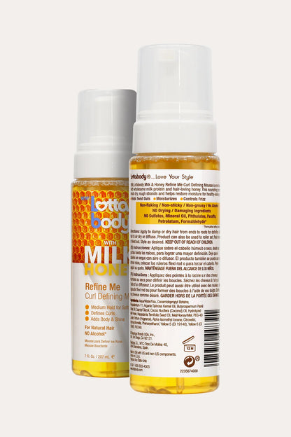 Lottabody Milk &amp; Honey Define &amp; Shine Style Foam  7oz