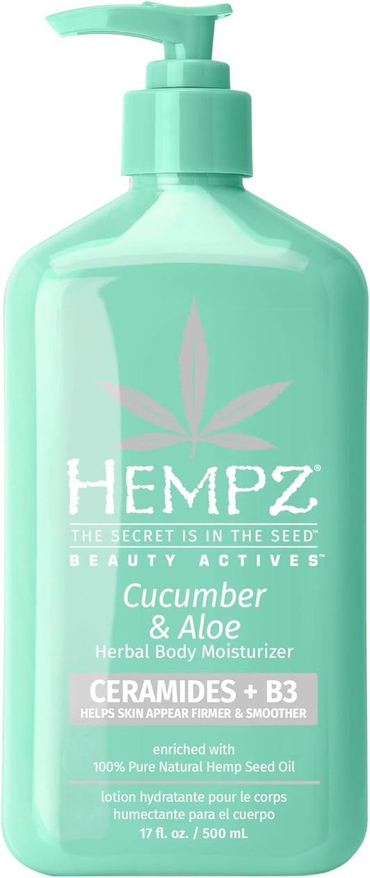 HEMPZ Body Lotion - Cucumber & Aloe Herbal Daily Moisturizing Cream 500ml