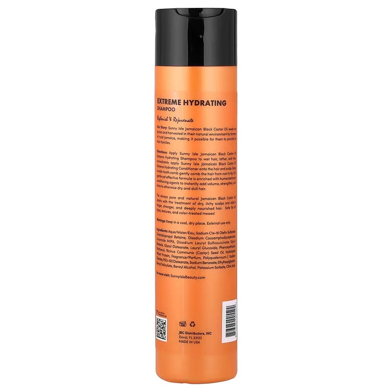 SUNNY ISLE Jamaican Black Castor Oil Shampoo [Extra Dark] (12oz)