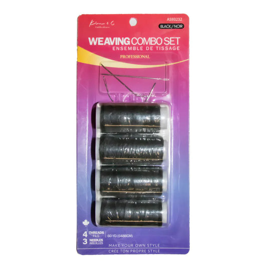 KIM & C 7PCS Thread and Needle Weaving Combo Set