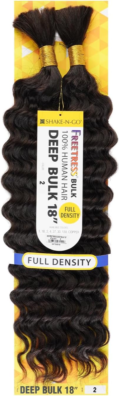 FreeTress Human Hair Braids Deep Bulk 18"