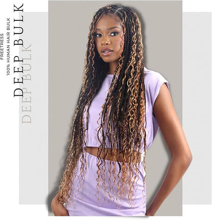 FreeTress Human Hair Braids Deep Bulk 18"