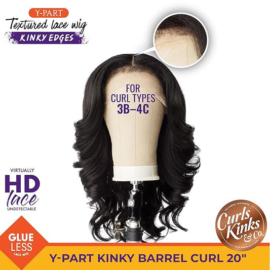 Sensationnel Curls Kinksandco Kinkyedges Wig - Kinky Barrel Curl Y Part  20”