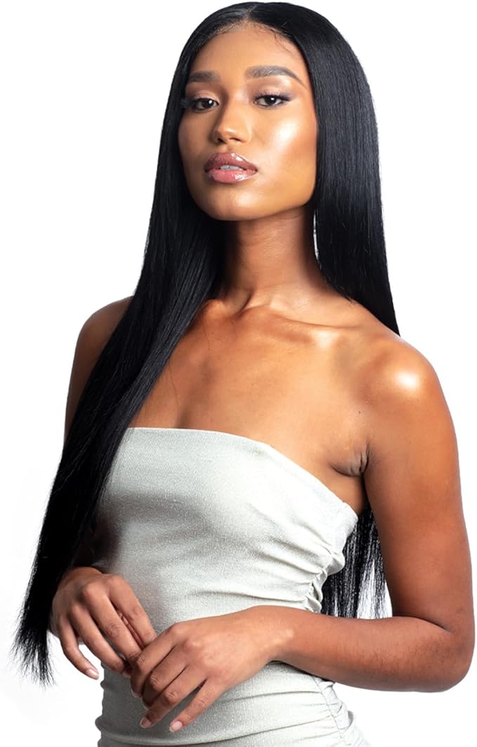 Shake N Go Virgin Remy Hair Weave Glossy 3 Bundles Straight 18"20"22"