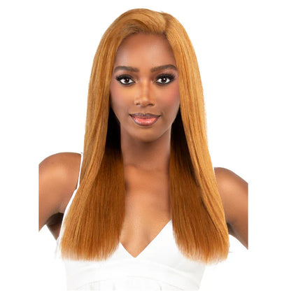 Bobbi Boss Indiremi 100% Remy Hair Nu Lace 13x4 Lace Frontal Wig - MHRLF016 YAKY STRAIGHT 22"