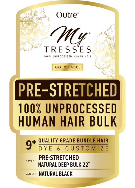 Outre Mytresses Gold Label Human Hair Natural Prestretched- Deep Bulk 22" -Natural