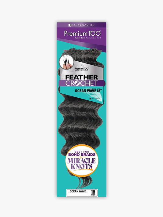 PREMIUM TOO Feather Crochet Ocean Wave 18"