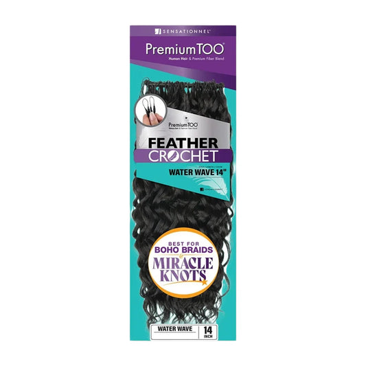 Premium Too Feather Crochet Water Wave 14"