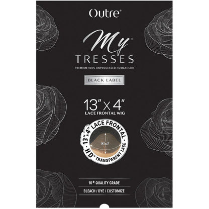 Outre My Tresses Black Label Premium 100% Unprocessed Human Hair 13x4 HD Lace Front Wig - HH-NATURAL PIXIE