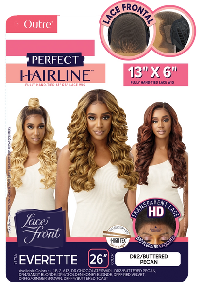 Outre Lace Front Wig - Perfect Hair Line 13X6 - Everette DRFFRDVV