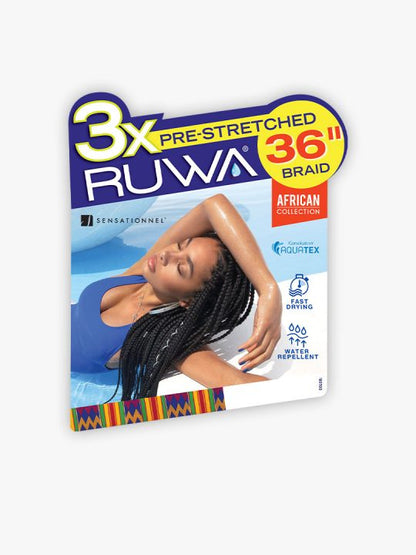 African Collection RUWA® Braids 3x Ruwa Pre-stretched Braid 36