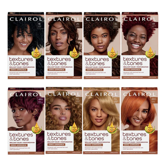TEXTURES & TONES Permanent Moisture Rich  Hair Color Kit