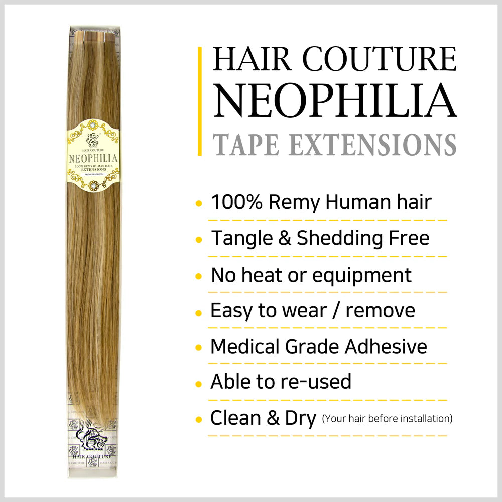 Hair Couture Neophilia Yaki Textured Tape Hair Extension  18" Kinky