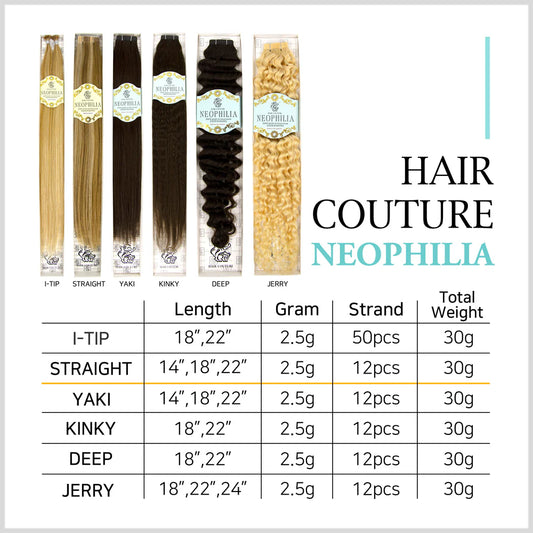 Hair Couture Neophilia Yaki Textured Tape Hair Extension  22" Jerry