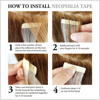 Hair Couture Neophilia Yaki Textured Tape Hair Extension  18" Kinky